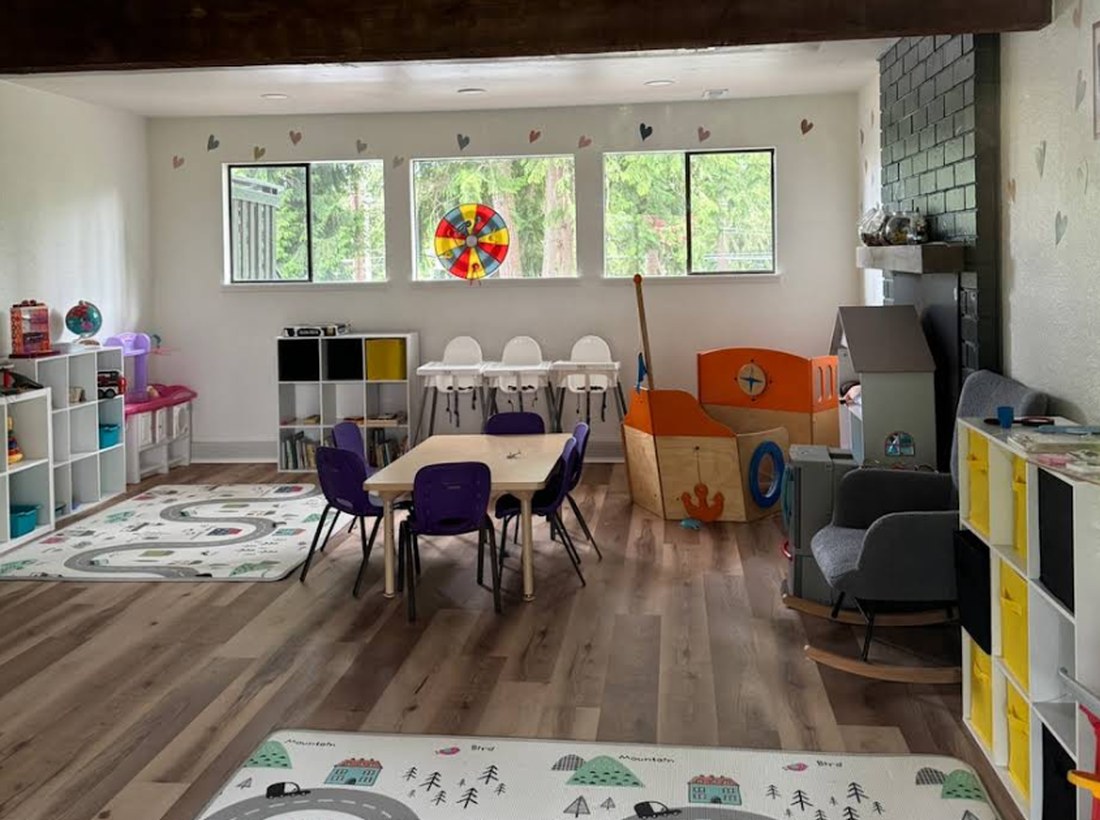 Bright main playroom